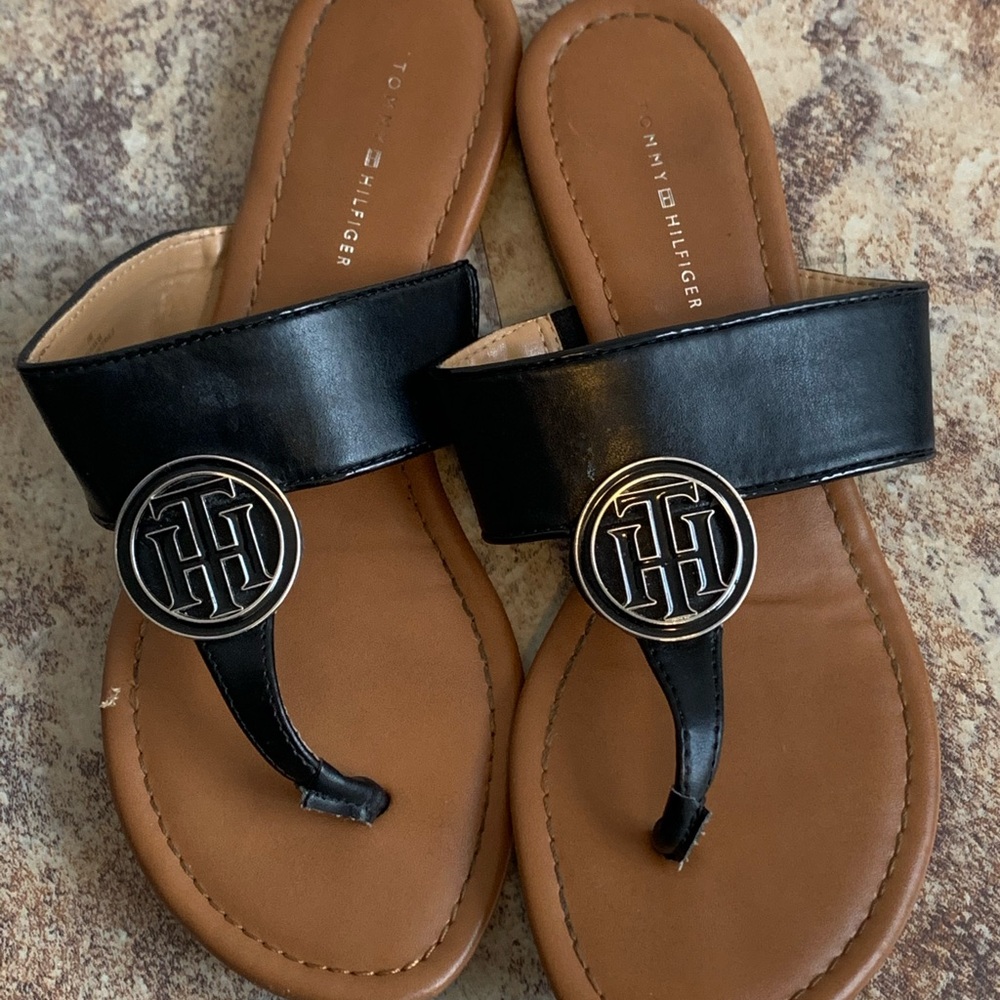 Tommy Hilfiger Cute Black Sandals